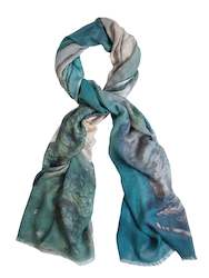 NORTH SHORE cotton blend scarf