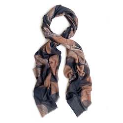 BALTIC LOG STACKS oversized wool scarf