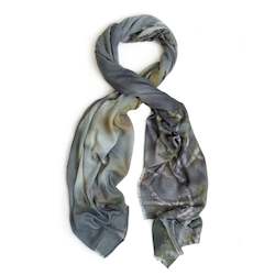 ALPINE MOSS oversized wool scarf