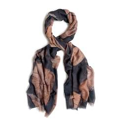 BALTIC LOG STACKS skinny wool scarf