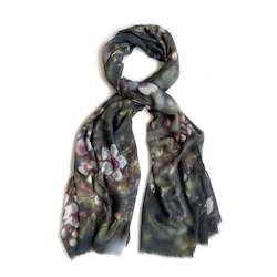 MANUKA BLOSSOM skinny wool scarf