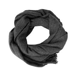 Personal accessories: CHARCOAL chunky wool scarf