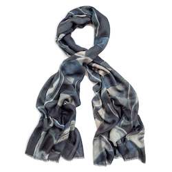 THE WATER CANS skinny wool scarf