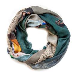 CALA SANTANYI oversized wool scarf