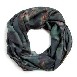 Personal accessories: CACTUS FLOWERS oversized wool scarf