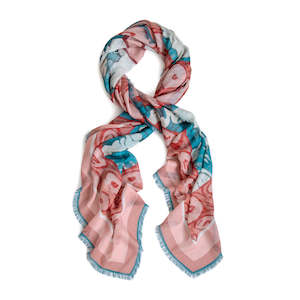 Personal accessories: WILLIAMSBURG STUDY large square scarf