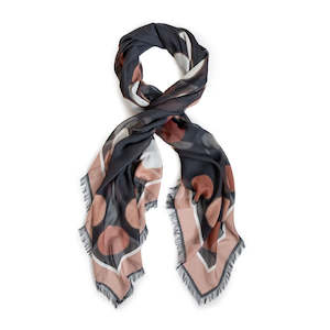 Personal accessories: MANHATTAN BY NIGHT STUDY large square scarf