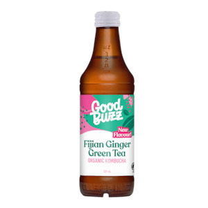 Fijian Ginger Green Tea Kombucha 328ml 12-pack