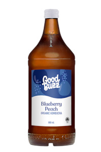 Soft drink manufacturing: Blueberry Peach Kombucha 888ml 8-pack