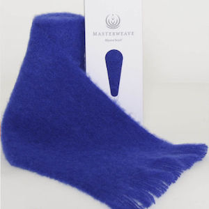 NZ Alpaca Scarf: Royal Blue