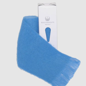 NZ Alpaca Scarf: Blue