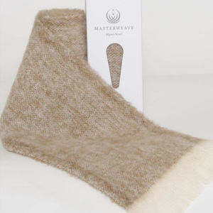 NZ Alpaca Scarf: Pumice