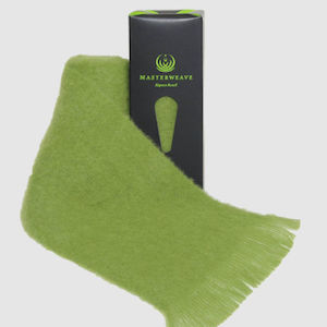 NZ Alpaca Scarf: Lime