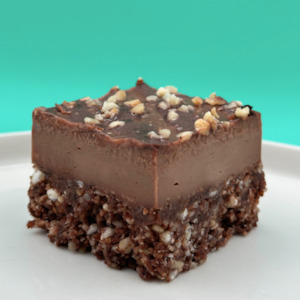 Double Choc Hazelnut Slice