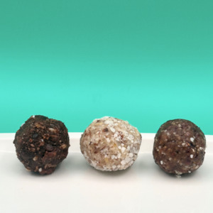 Products: Choc Sunflower, Lemon Coconut & Fig Vanilla Balls