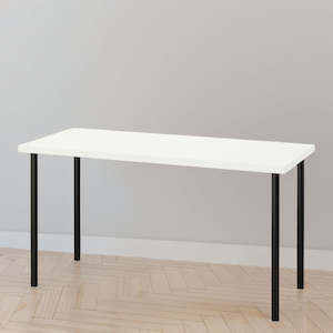 IKEA LAGKAPTEN / ADILS Desk, white/black, 140x60 cm