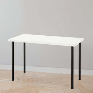 IKEA LAGKAPTEN / ADILS Desk, white/black, 120x60 cm