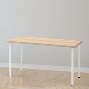 IKEA LAGKAPTEN / ADILS Desk, oak/white, 140x60 cm