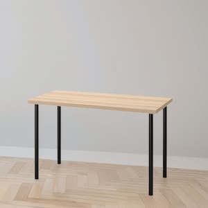 IKEA LAGKAPTEN / ADILS Desk, oak/black, 120x60 cm