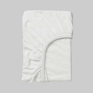 Furniture: IKEA LEN Fitted sheet for ext bed, white, 80x165 cm