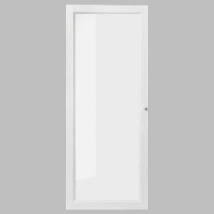 IKEA BILLY OXBERG glass door, white, 40x97 cm