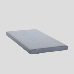 IKEA AGOTNES Foam mattress, firm/light blue, 90x200 cm