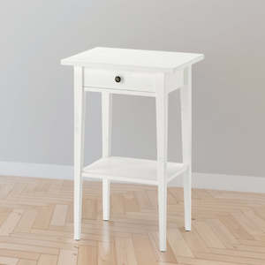 IKEA HEMNES Bedside table, white stain, 46x35 cm