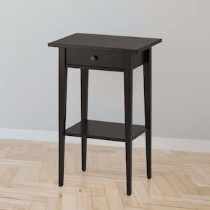 IKEA HEMNES Bedside table, black-brown, 46x35 cm