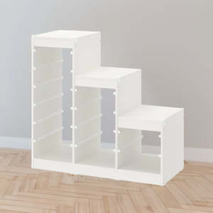 Furniture: IKEA TROFAST frame, white, 99x44x95 cm