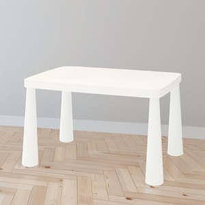 Furniture: IKEA MAMMUT Children's table, white, 77x55 cm