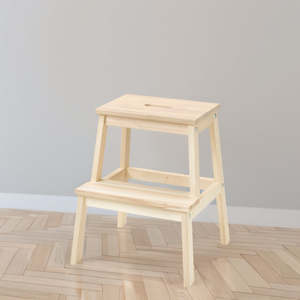 Furniture: IKEA BEKVAM Step stool, aspen, 50 cm