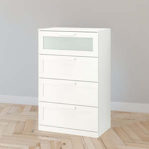 Furniture: IKEA BRIMNES Chest of 4 drawers, 78x124 cm