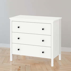 Furniture: IKEA KOPPANG Chest of 3 drawers, white, 90x83 cm