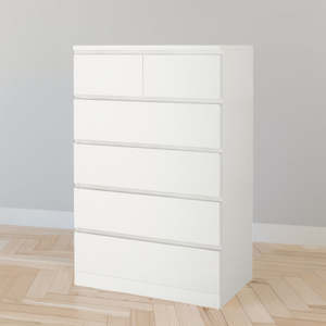 IKEA MALM Chest of 6 drawers, white, 80x123 cm