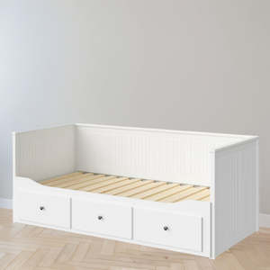 Furniture: IKEA HEMNES Day-bed frame, white, 80x200 cm