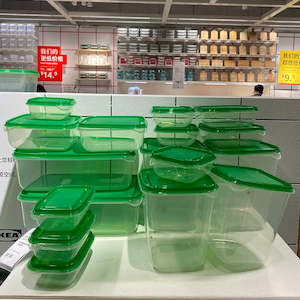 Furniture: IKEA PRUTA food container, set of 17