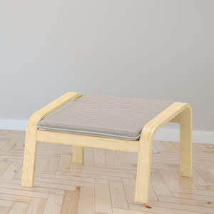 Furniture: IKEA POANG Footstool, birch veneer/Knisa light beige