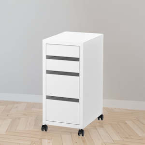 IKEA MICKE Drawer unit on castors , white, 35x75 cm