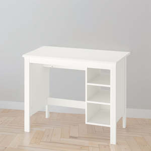 Furniture: IKEA BRUSALI Desk, white, 90x52 cm