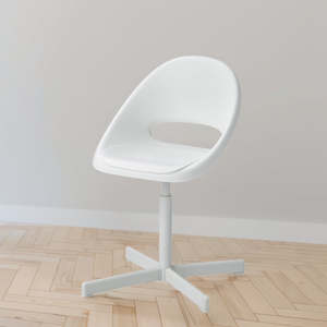 IKEA LOBERGET / SIBBEN Children's desk chair, white