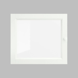 IKEA BILLY OXBERG Glass door, white, 40x35 cm