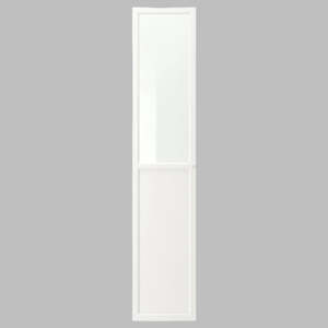 IKEA BILLY OXBERG panel/glass door, white, 40x192 cm