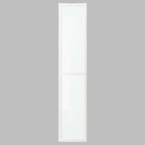 IKEA BILLY OXBERG Glass door, white, 40x192 cm