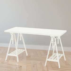 IKEA LAGKAPTEN / MITTBACK Desk, 140x60 cm, white