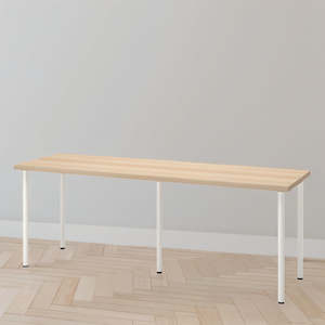 IKEA LAGKAPTEN / ADILS Desk, 200x60 cm, oak/white