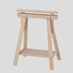 IKEA MITTBACK Trestle, birch, 58x70/93 cm