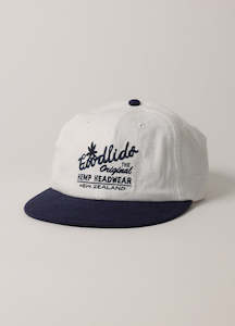 Lids: Classic Circle Brim - White/Navy