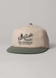 Classic Circle Brim - Cream/Washed Green