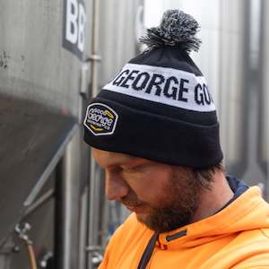 Restaurant: Good George B/W Pom Pom Beanie