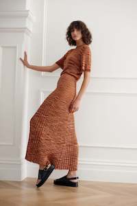 Clothing: Paris Skirt - Terracotta